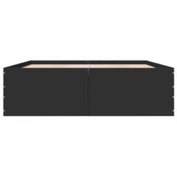 Berkfield Home Bed Frame without Mattress Black 150x200 cm King Size - thumbnail 4