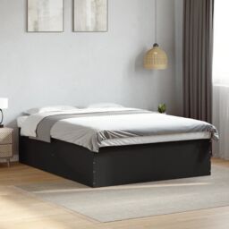 Berkfield Home Bed Frame without Mattress Black 150x200 cm King Size - thumbnail 1