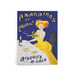"Artery8 Almond Biscuits Vintage Advert Canvas Wall Art Print Cappiello in Blue - Size: W18"" x H24""" - thumbnail 1