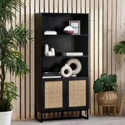 Cheshire Premium Portree Tall Bookcase in Black - thumbnail 3