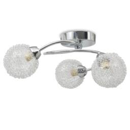 Berkfield Home Chic Ceiling Lamp for 3 G9 Bulbs 120 W in White - thumbnail 3