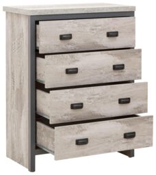 GFW Boston 4 Piece Bedroom Set in Grey - thumbnail 6