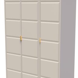 Ready Assembled 2 U Metro 3 Door Wardrobe (Ready Assembled) in Taupe - Size: Large - thumbnail 4