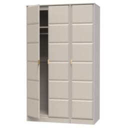 Ready Assembled 2 U Metro 3 Door Wardrobe (Ready Assembled) in Taupe - Size: Large - thumbnail 5