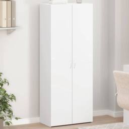 Berkfield Home Durable File Cabinet White 60x32x153 cm Engineered Wood - Size: 60 x 32 x 153 cm - thumbnail 2