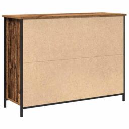 Berkfield Home Sideboard Old Wood 100x35x75 cm Engineered Wood in Brown - Size: 100 x 35 x 75 cm - thumbnail 5