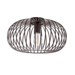 Netlighting Max Semi Flush Ceiling Light Rust Colored 1x E27 in Brown - thumbnail 2