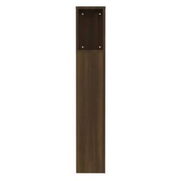 Berkfield Home Headboard Cabinet Brown Oak 100x18.5x104.5 cm - thumbnail 5