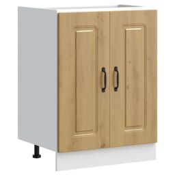 Berkfield Home Sink Base Cabinet Kalmar Artisan Oak 60x46x81.5 cm Engineered Wood in Brown - thumbnail 2