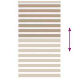 Berkfield Home Zebra Blind Sand Brown 130x200 cm Fabric Width 125.9 cm Polyester - thumbnail 5