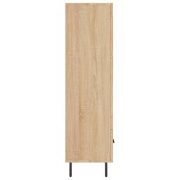 Berkfield Home Highboard Sonoma Oak 69.5x31x115 cm Engineered Wood in Light Brown - thumbnail 7