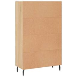Berkfield Home Highboard Sonoma Oak 69.5x31x115 cm Engineered Wood in Light Brown - thumbnail 8