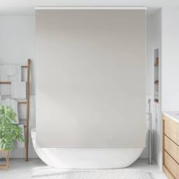 Berkfield Home Shower Roller Blind with Cassette 150x240 cm Fabric Width 146 cm in Grey - thumbnail 1