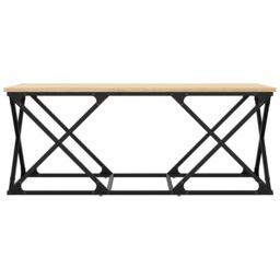 Berkfield Home Coffee Table Sonoma Oak 100x49x40 cm Engineered Wood in Brown - Size: 100 x 49 x 40 cm - thumbnail 4