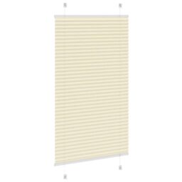 Berkfield Home Pleated Blind Cream 75x100 cm Fabric Width 74.4 cm Polyester - thumbnail 4