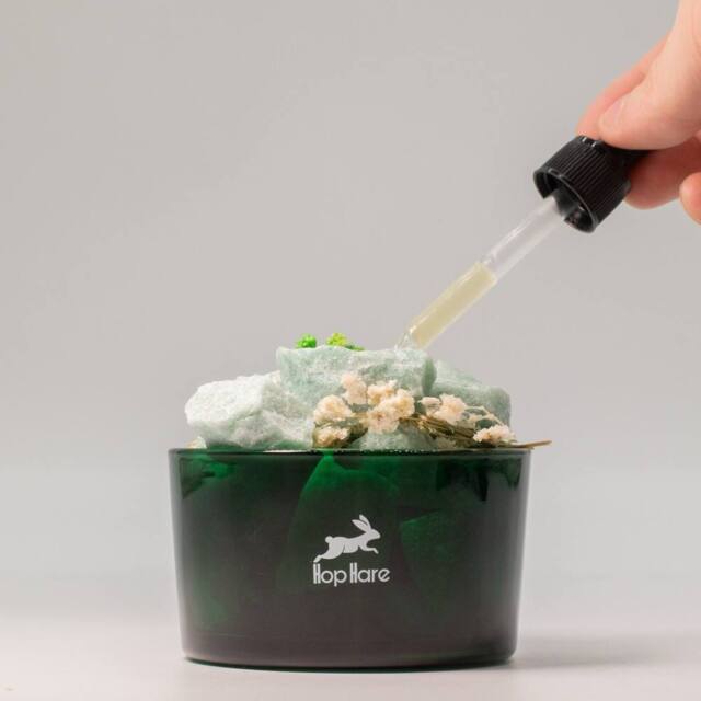 Serenityy Hop Hare Diffusing Crystals & Floral Set - The Magician in Green - image 1