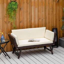 STILVORA Day Bed with Cushions & Steel Frame in Black - thumbnail 2