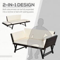 STILVORA Day Bed with Cushions & Steel Frame in Black - thumbnail 5