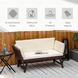 STILVORA Day Bed with Cushions & Steel Frame in Black - thumbnail 6