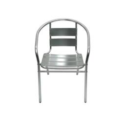 NESTLUNE Garden Patio Furniture Sets Aluminium in Silver - Size: 100 cm x 15 cm - thumbnail 6