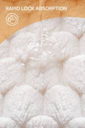 Soft Non Slip Polyester Shower Room Floor Mat in Beige - Size: 50 x 80 cm - thumbnail 3