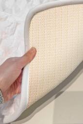 Soft Non Slip Polyester Shower Room Floor Mat in Beige - Size: 50 x 80 cm - thumbnail 4