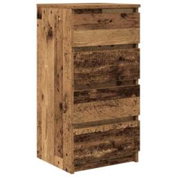 Berkfield Home Sideboard Old Wood 37.5x35x76 cm Engineered Wood in Brown - thumbnail 3