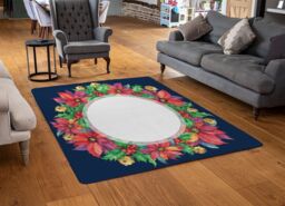 Benjamin Tate Design Holly & Bright Leaves Rug in Natural - Size: Large - thumbnail 2