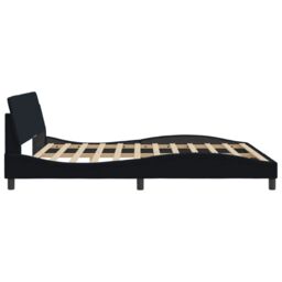 Berkfield Home Bed Frame without Mattress Black 180x200 cm Super King Velvet - thumbnail 5