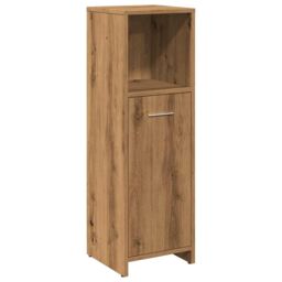 Berkfield Home Bathroom Cabinet Artisan Oak 30x30x95 cm Engineered Wood in Brown - Size: 30 x 30 x 95 cm - thumbnail 2
