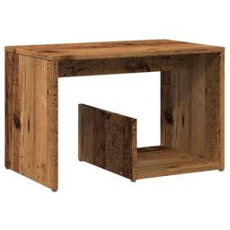 Berkfield Home Side Table Old Wood 59x36x38 cm Engineered Wood in Brown - Size: 59 x 36 x 38 cm - thumbnail 2