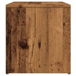 Berkfield Home Side Table Old Wood 59x36x38 cm Engineered Wood in Brown - Size: 59 x 36 x 38 cm - thumbnail 5