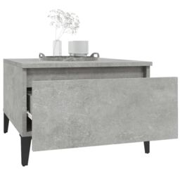 Berkfield Home Side Tables 2 pcs Concrete Grey 50x46x35 cm Engineered Wood - Size: 50 x 46 x 35 cm - thumbnail 5