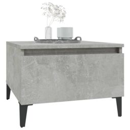 Berkfield Home Side Tables 2 pcs Concrete Grey 50x46x35 cm Engineered Wood - Size: 50 x 46 x 35 cm - thumbnail 4