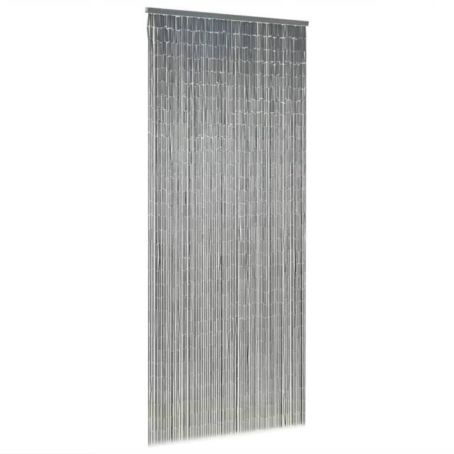 Berkfield Home Insect Door Curtain Bamboo 90x200 cm in Dark Grey - image 1