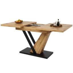 ModernLuxe Extendable dining table - natural in Light Oak - Size: 160 cm x 80 cm - thumbnail 8