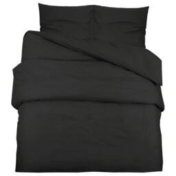 Berkfield Home Duvet Cover Set Black 200x200 cm Light-weight Microfiber