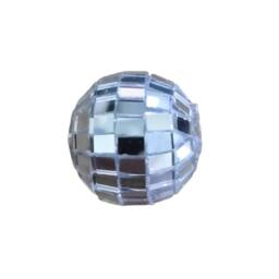 SPETLEK 5cm Mirror Disco Ball Silver Hanging Glitter Ball in Aubergine - Size: 0.6m2 - thumbnail 3