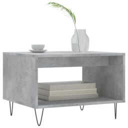 Berkfield Home Coffee Table Concrete Grey 60x50x40 cm Engineered Wood - Size: 60 x 50 x 40 cm - thumbnail 3