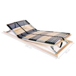 Berkfield Home Slatted Bed Base with 42 Slats 7 Zones 90x200 cm - thumbnail 9