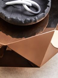 Orsina Versatile Black & White Sculpture, Easy To Maintain Loop Design Sculpture, Abstract Design Sculpture - thumbnail 3