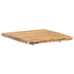 Berkfield Home Table Top Solid Acacia Wood 58x(50-60)x3.8 cm in Brown - thumbnail 5