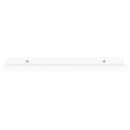 Berkfield Home Wall Shelves 4 pcs White 40x9x3 cm - Size: 40 x 9 x 3 cm - thumbnail 5