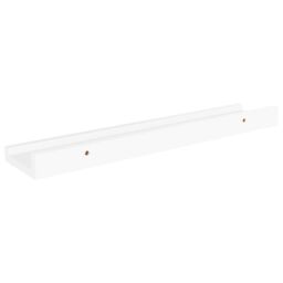 Berkfield Home Wall Shelves 4 pcs White 40x9x3 cm - Size: 40 x 9 x 3 cm - thumbnail 6