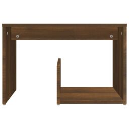 Berkfield Home Side Table Brown Oak 59x36x38 cm Engineered Wood - Size: 59 x 36 x 38 cm - thumbnail 4