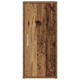 Berkfield Home Shoe Cabinets 2 pcs Old Wood 32x35x70 cm Engineered Wood in Brown - Size: 32 x 35 x 70 cm - thumbnail 4