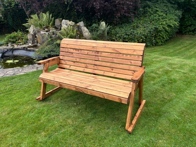 Charles Taylor Trading Three Seater Rocker Bench in Brown