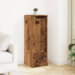 Berkfield Home Highboard Old Wood 36x35.5x103.5 cm Engineered Wood in Brown - thumbnail 2