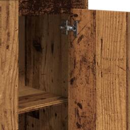 Berkfield Home Highboard Old Wood 36x35.5x103.5 cm Engineered Wood in Brown - thumbnail 9