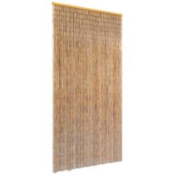 Berkfield Home Insect Door Curtain Bamboo 90x220 cm in Brown - thumbnail 2